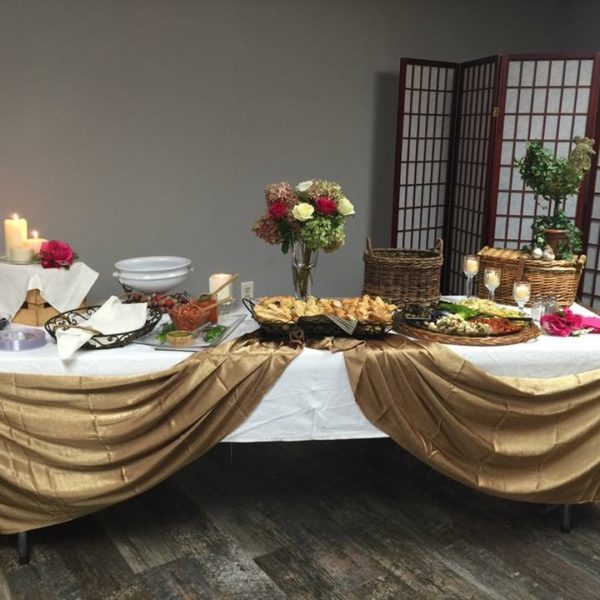 Banquet appetizer table