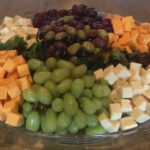 Cheese, fruit, and olives